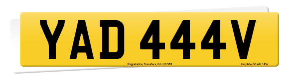 Registration number YAD 444V